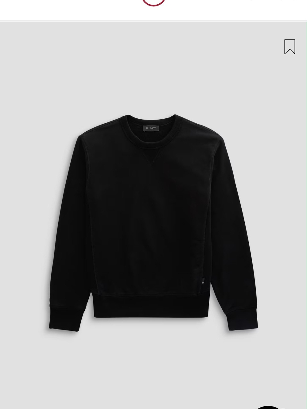 AG Adriano Goldschmied Black Crewneck Sweatshirt